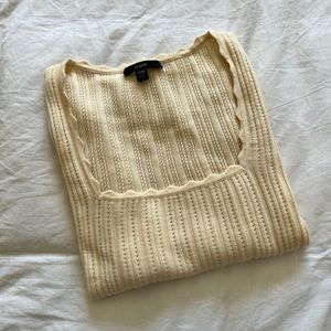 J.Crew Merino Wool Crochet Sweater